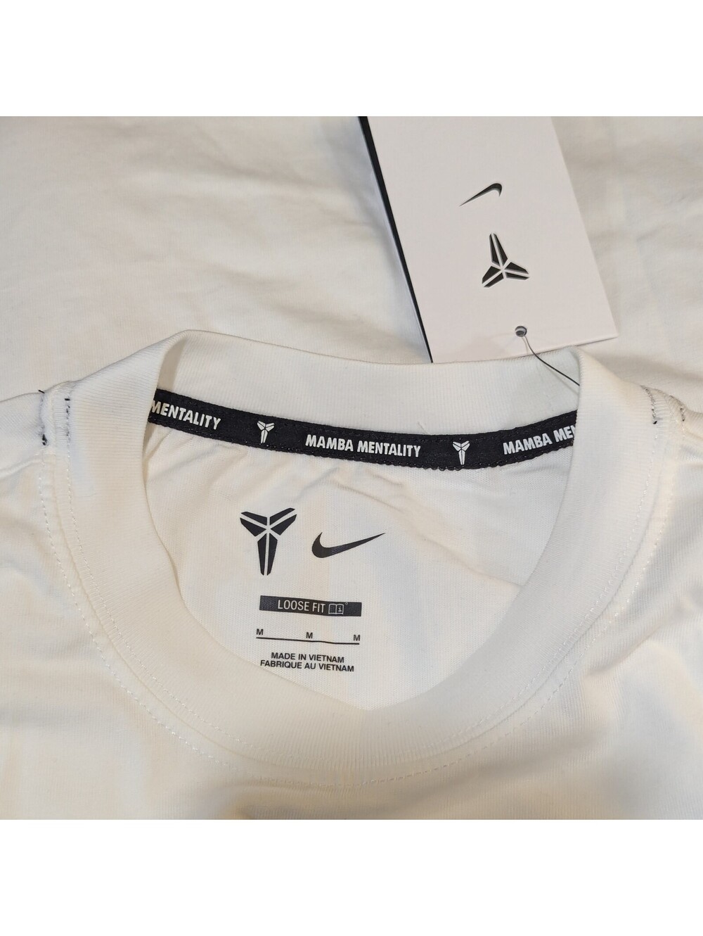 Nike Kobe Mamba Mentality Logo T-Shirt White Men's M NWT - Picture 6 of 9